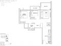 The Alps Residences floor plan - 2+Study Type BS1