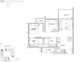 The Alps Residences floor plan - 2 bedroom Type B2