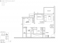 The Alps Residences floor plan - 2 bedroom Type B4