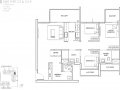 The Alps Residences floor plan - 3 bedroom Type C3