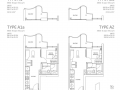 Queens Peak 1 bedroom floor plan type A1