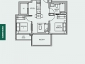 TRE VER floor plan 2 br B4