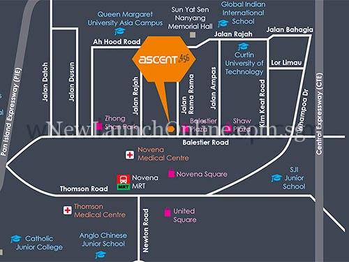 Ascent @ 456 Location Map