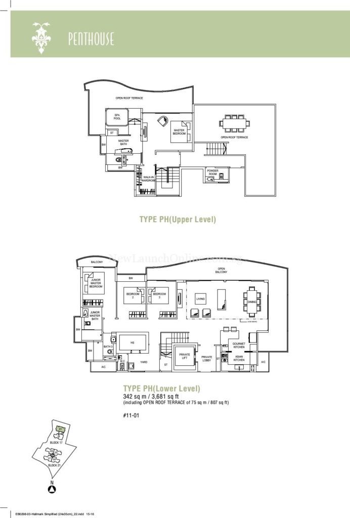 Hallmark Residences Penthouse Floor Plan