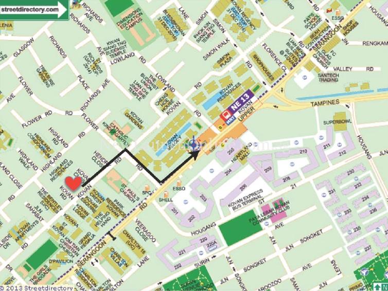 Bently Residences Map