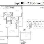 Liv on Wilkie 2 Bedroom Floor Plan Type B6