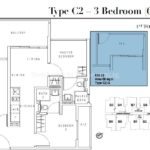 Liv on Wilkie 3 Bedroom Floor Plan Type C2