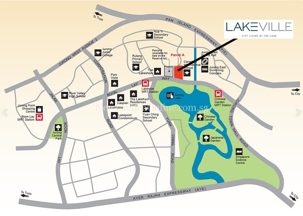 Lakeville Location Map