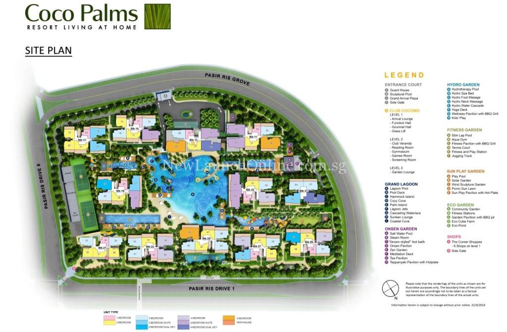 Coco Palms at Pasir Ris Grove Site Plan