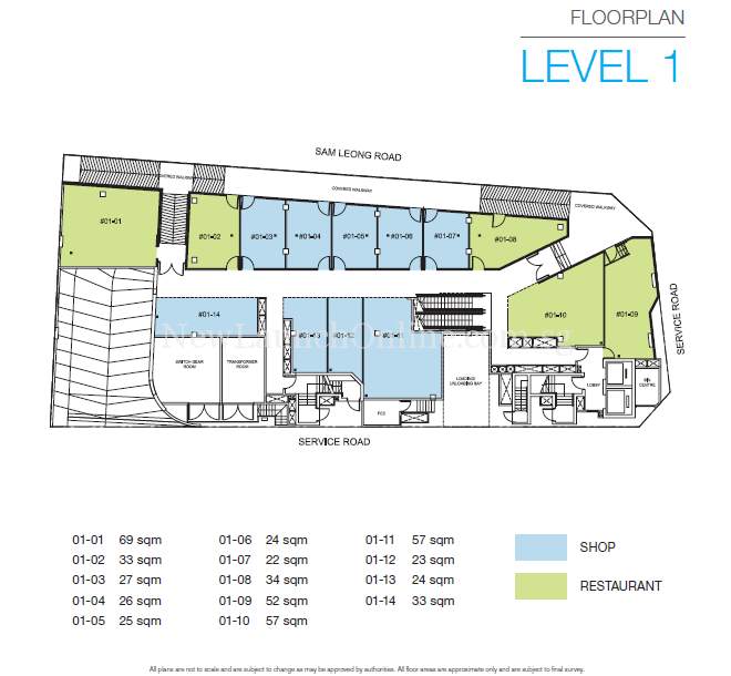 TRIO @ Sam Leong Road Level 1 Floor Plan