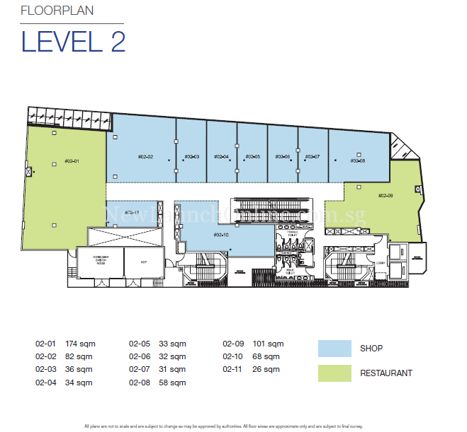 TRIO @ Sam Leong Road Level 2 Floor Plan