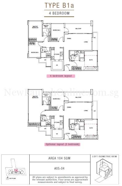 Sunnyvale Residences 4-Bedroom Type B1a