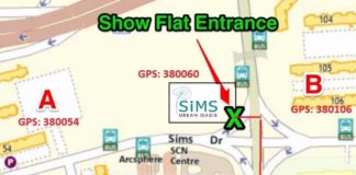 Sims Urban Oasis Showflat Location