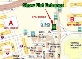 Sims Urban Oasis Showflat Location