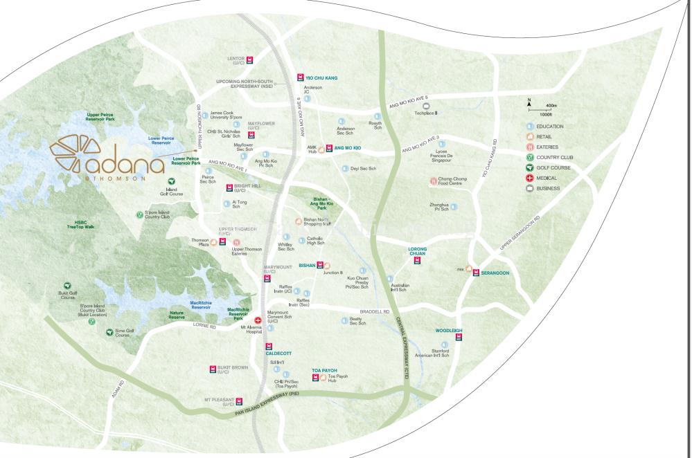 Adana at Thomson Location Map