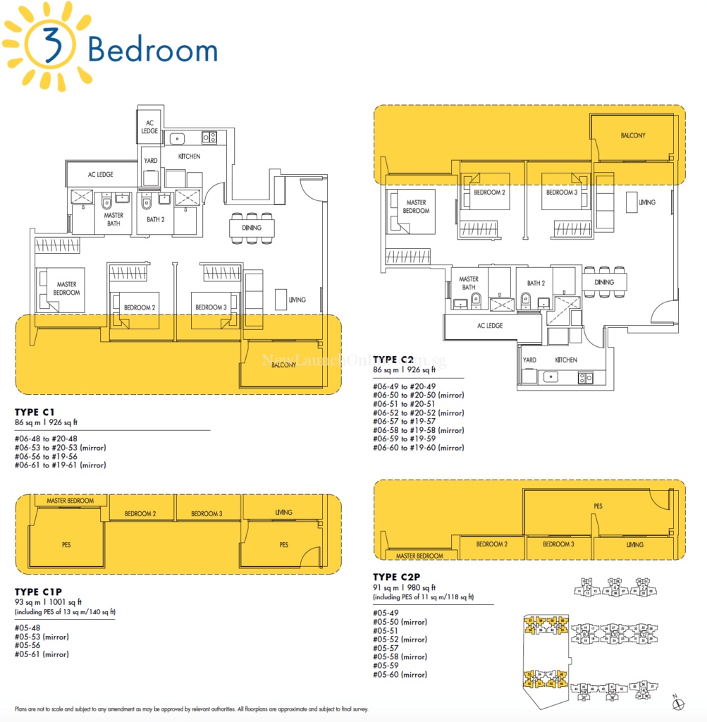 Sol Acres 3 bedroom Floor Plan
