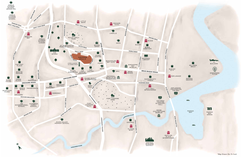 Sophia Hills Location Map
