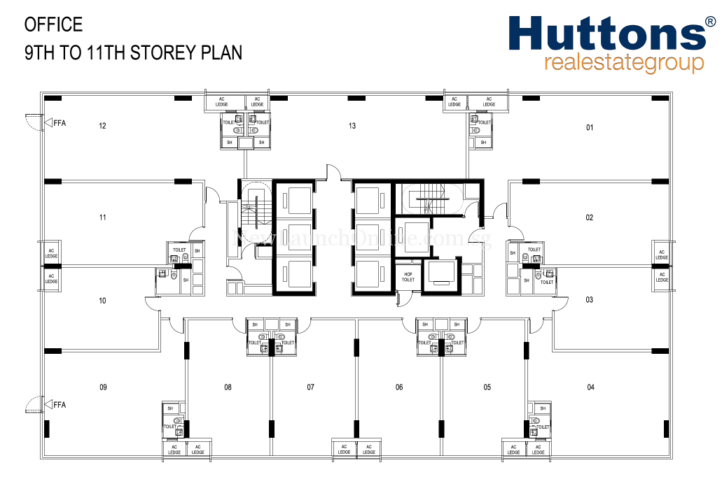 Centrium Square office floor plan-9th to 11th Centrium Square office floor plan-9th to 11th