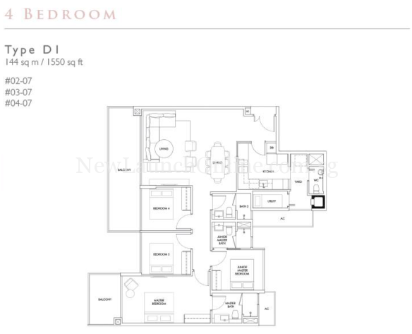 Robin Residences 4 Bedroom Floor Plan Newlaunchonline Com Sg