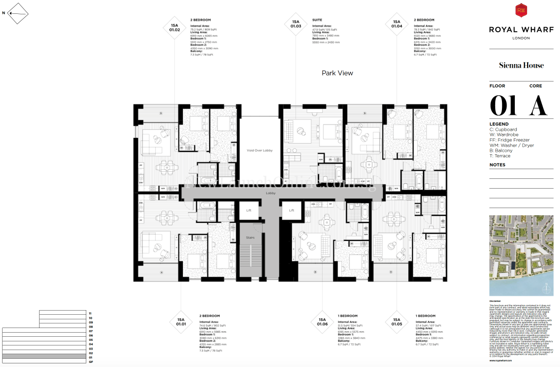 Royal Wharf London Floor Plan Sienna House