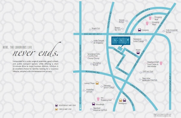 Infinium at Kovan showflat Location Map Infinium at Kovan showflat Location Map