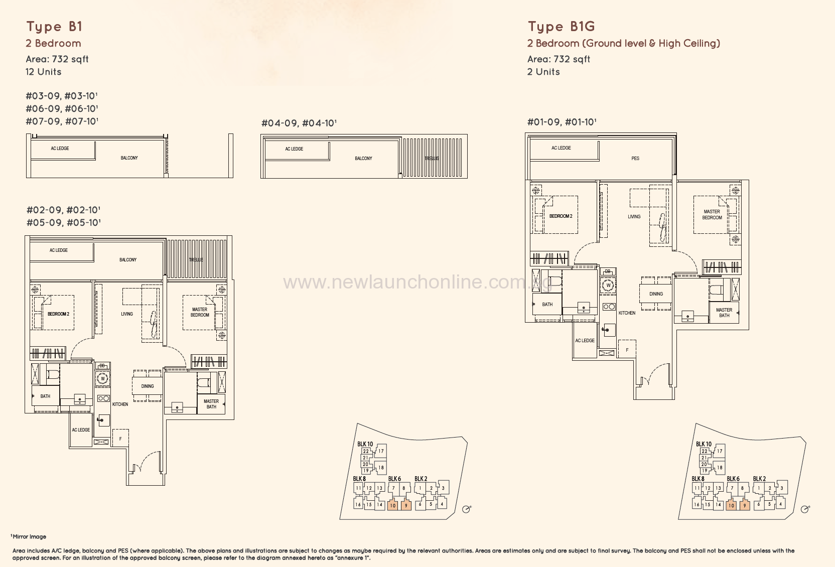 Kandis Residence 2 Bedroom Floor Plan Type B1