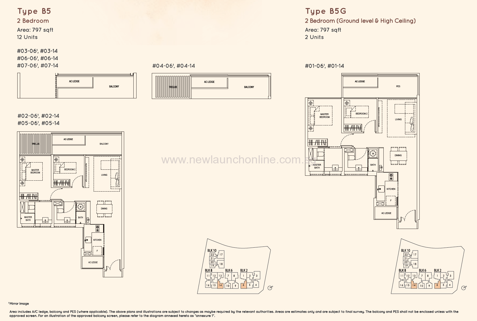 Kandis Residence 2 Bedroom Floor Plan Type B5