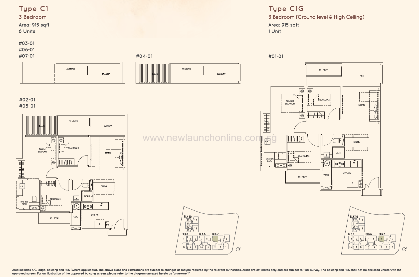 Kandis Residence 3 Bedroom Floor Plan Type C1