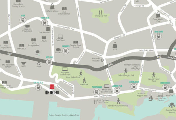 The Orient Location Map