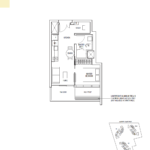 Amber Park 1+study floor plan