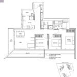 Amber Park 3 bedroom floor plan