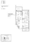 Lattice one 2 bedroom floor plan type A1
