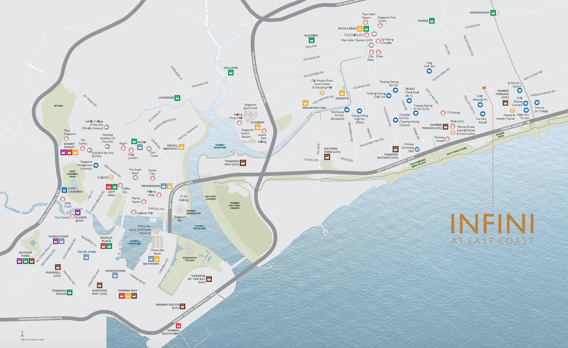 Infini at East Coast location map