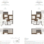 Jervois Prive floor plan 2 bedroom