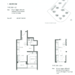 Parc Clematis 1 bedroom floor plan