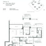 Parc Clematis 3 BR floor plan