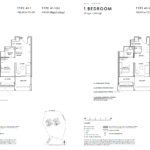 Riviere at Jiak Kim floor plan – 1 bedroom