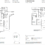 Riviere at Jiak Kim floor plan – 3 br