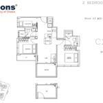View at Kismis 2br+guest floor plan