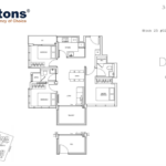 View at Kismis 3 bedroom floor plan