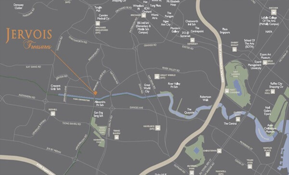 jervois-treasures-location-map